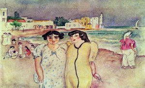 A Seashore in Tunis by Jules Pascin
